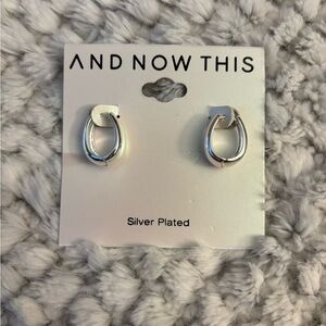 Silver Plated huggie Hoop Earrings